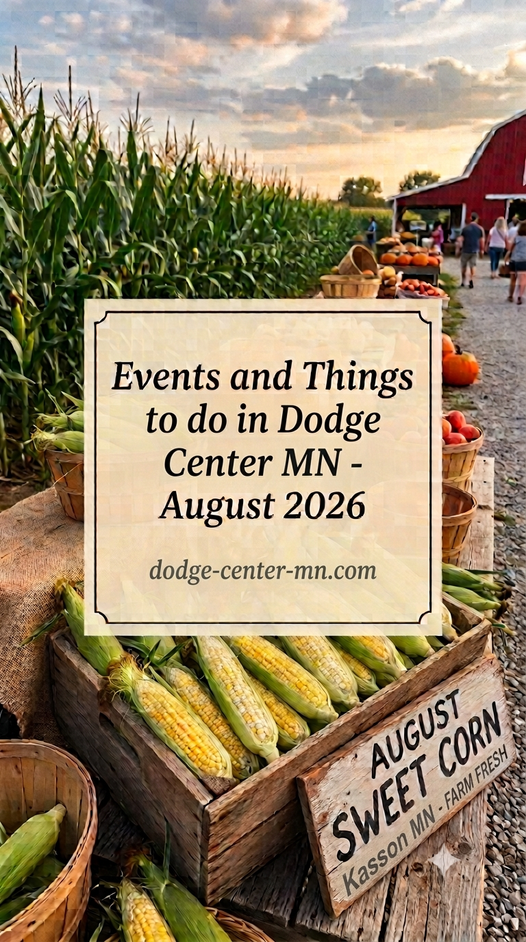 Read more about the article Events and Things to do in August 2026 in Dodge Center Minnesota